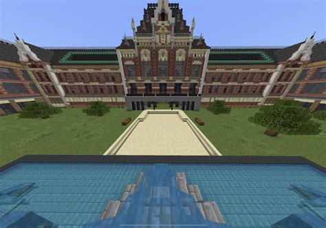 I build this museum building! (took 32 hours) : r/Minecraftbuilds