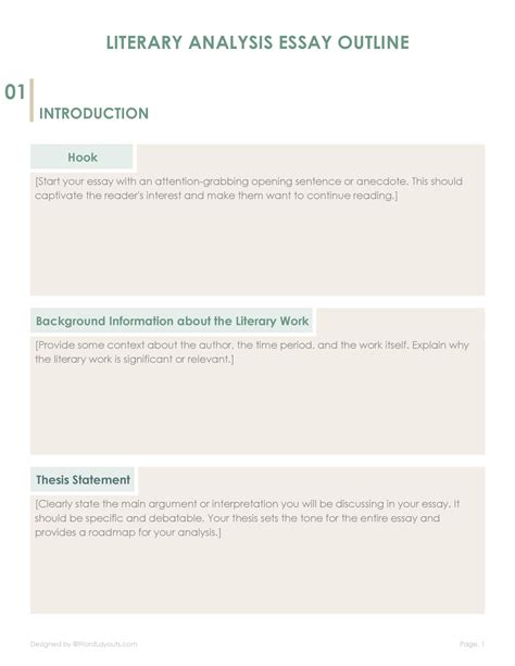 Image result for Textual Analysis Outline Example