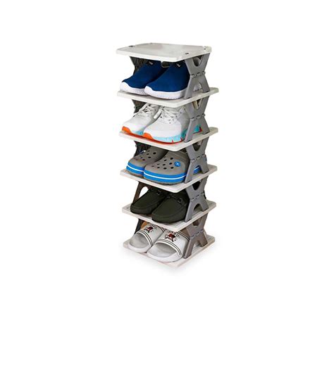 Creative Shoes Rack |Adjustable Rack Slots Shelf Easy Footwear Home St ...