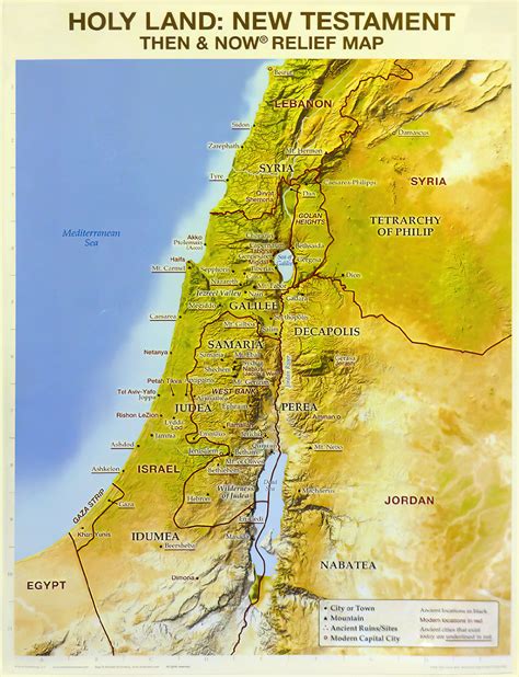 Holy Land Map For Children