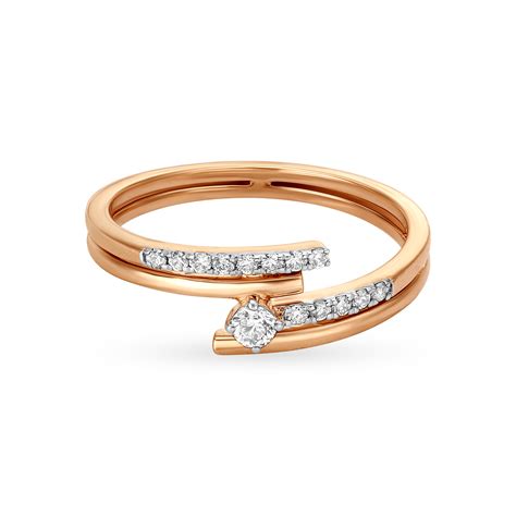 14KT Rose Gold Core Finger Ring