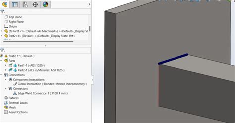 SolidWorks Testing Welds 的图像结果