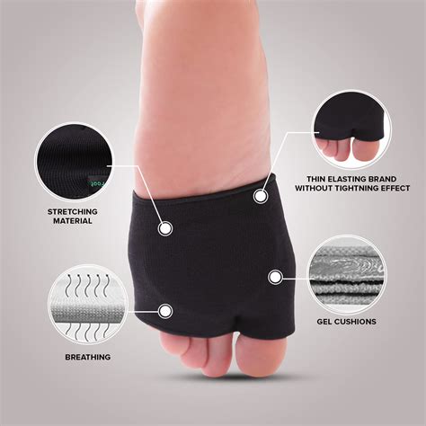 Buy Dr Foot Forefoot Gel Sleeves - Pain Relief | Size L – Drfootin