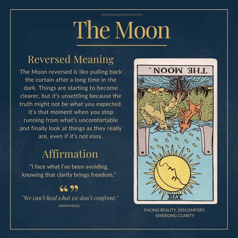 The Moon Tarot Card Meaning - Star And Strength