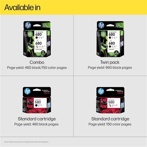HP 680 2-Pack Black/Tri-Color Original Ink Advantage Cartridges