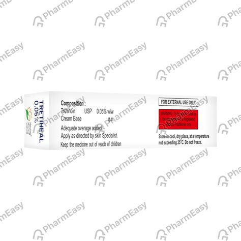 Buy Tretiheal 0.05 %W/W Cream (20) Online at Flat 15% OFF | PharmEasy