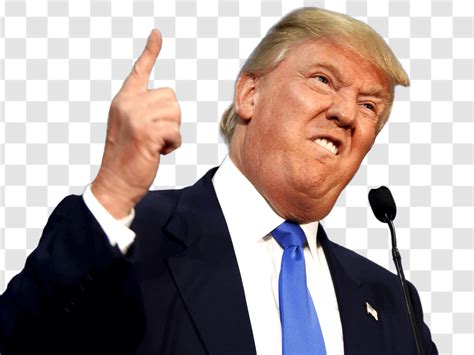Donald Trump Pointing Up and Angry Free PNG - PNGate