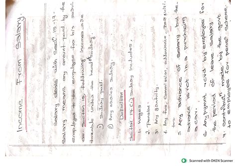 Income from salary- Part 1 - Income tax law and accounts - Studocu