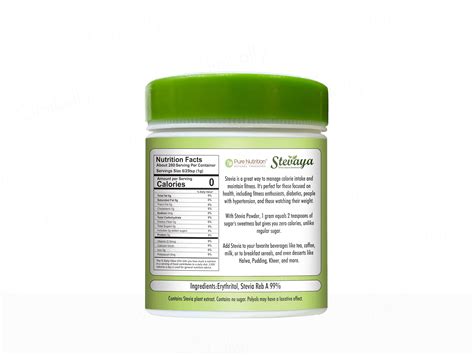 Buy Pure Nutrition Stevaya Stevia-Based Sweetener Powder Online at Best ...