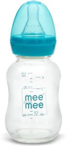 MeeMee Premium Glass Feeding Bottle_Blue - 120 ml - Buy MeeMee Feeding ...