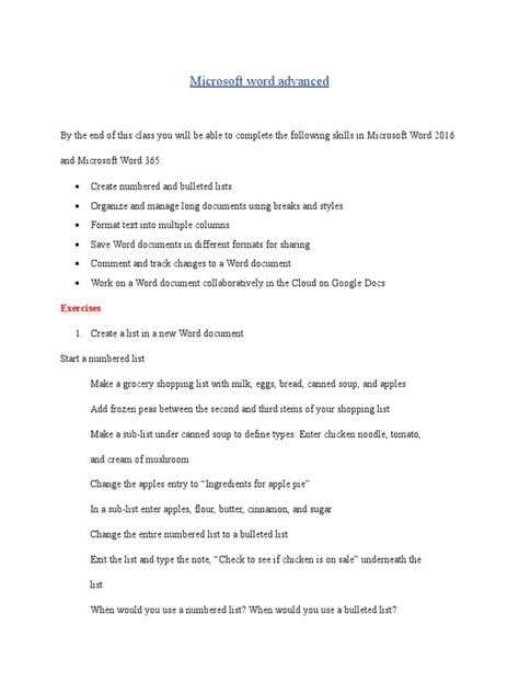 Image result for Word Advanced Tutorial