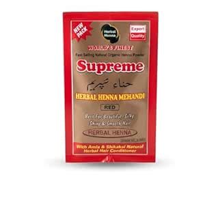 Buy Supreme Herbal Henna Mehendi Powder Red – 500 gm | With Amla ...