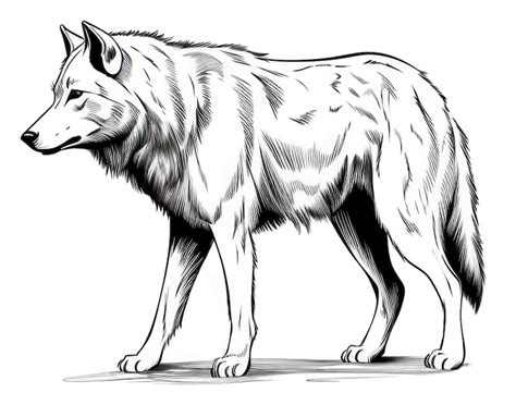 Wolf realistic drawing Images - Free Download on Freepik