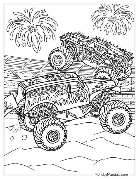 20 Monster Jam Coloring Pages (Free PDF Printables)