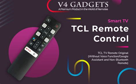 Buy V4 Gadgets TCL Remote Control Smart TV RC802V Remote Compatible for ...
