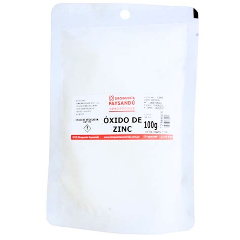 Oxido de zinc x 100g — Droguería Paysandú