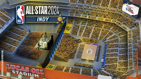 NBA unveils state-of-the-art LED court for All-Star 2024 events taking place at Lucas Oil ...