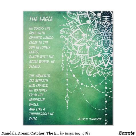 Dreamcatcher, The Eagle Poem Poster | Zazzle | Acrylic prints, Dog ...