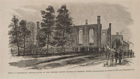 Fires at Petersburg, Virginia—Ruins of the Colored Baptist Church on ...