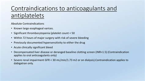 Antiplatelets and anticoagulants | PPTX