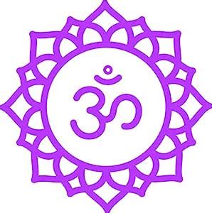 Seven Chakra Mind Body Soul Peace Symbol Cartoon Vinyl Sticker (12 ...