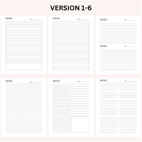 Image result for Printable Notebook A4