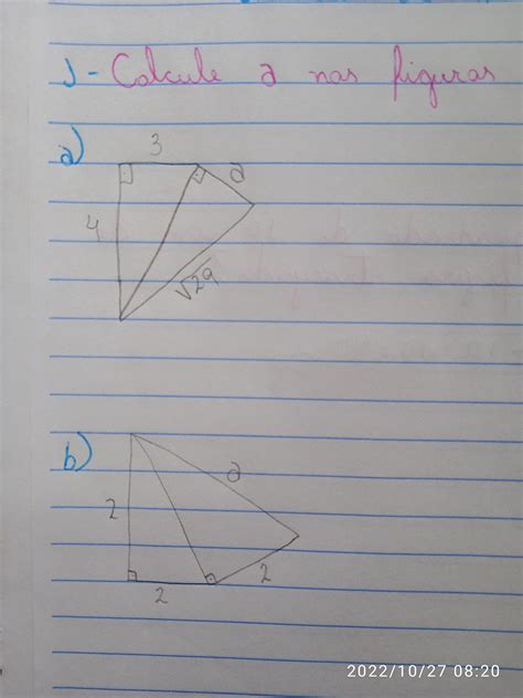 Calcule A na figura abaixo - brainly.com.br