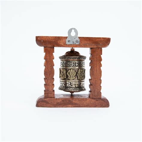Small Wooden Prayer Wheel - Tibetan Prayer Wheel | DharmaCrafts