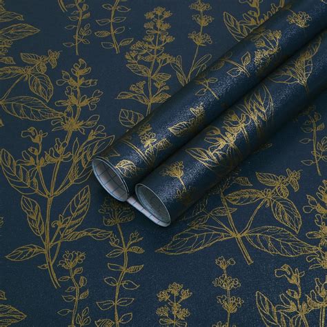 Micpolo Peel and Stick Wallpaper Blue Wallpaper Peel and Stick Blue ...