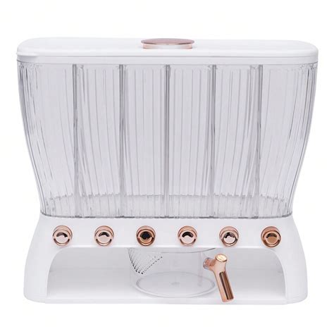 YUNRUX Dispensador de cereais com 6 grades Dispensador de cereais ...