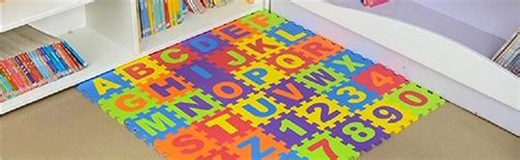 Buy JIADA 36Pcs 6 inch X 6 inch Big Size Alphabet Numeral Foam Mat ...