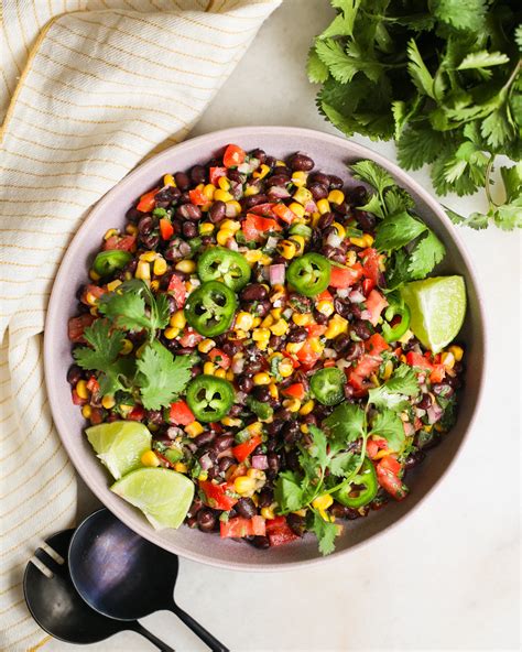 Corn Bean Salad Summer Black Bean And Corn Salad