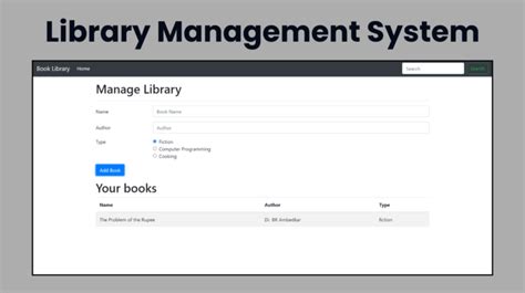 Image result for Library Management System Code in HTML