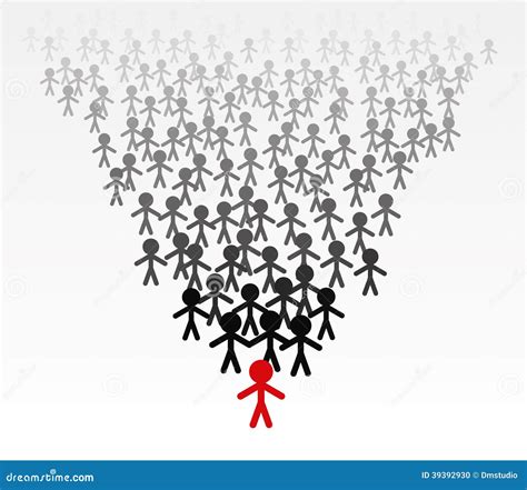 Vector Business Team of Men Follow Their Leader Stock Vector ...