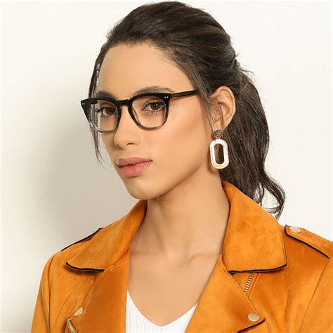 Buy Black Grey Full Rim Cat Eye Vincent Chase Online Classic Acetate VC ...