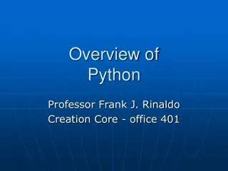 Python Overview 的图像结果