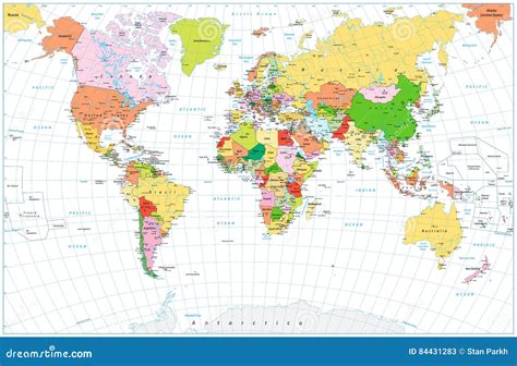 Large Detailed World Map 的图像结果