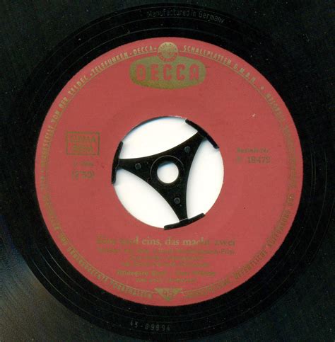 Hildegard KNEF – Decca D 19472 : Hildegard KNEF – Gesang : Free ...
