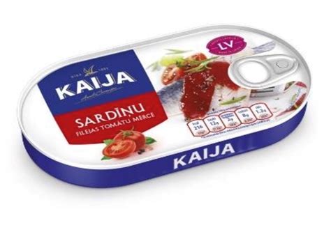 KAIJA - Sardina fillets in tomato sauce with EO 170g (box*24). The ...