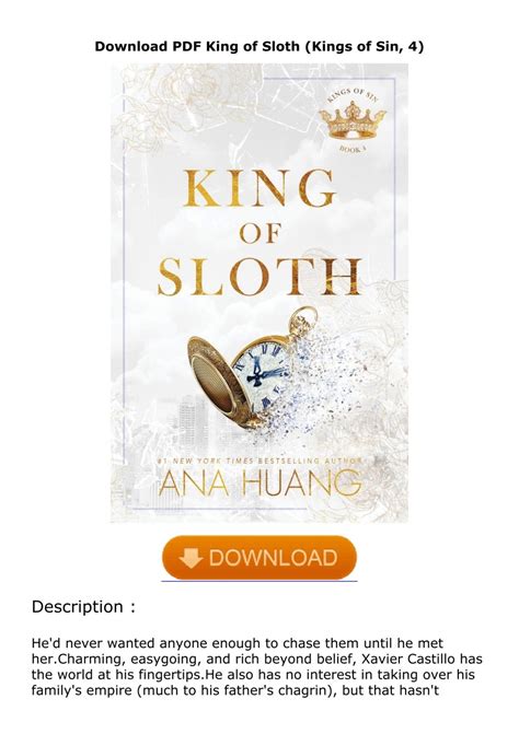 Download PDF King of Sloth (Kings of Sin, 4)