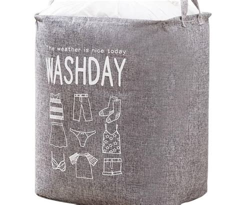Buy Washify Foldable Canvas Laundry Basket at 36% OFF Online | Wooden ...