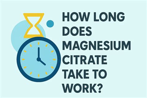 How Does Magnesium Citrate Work