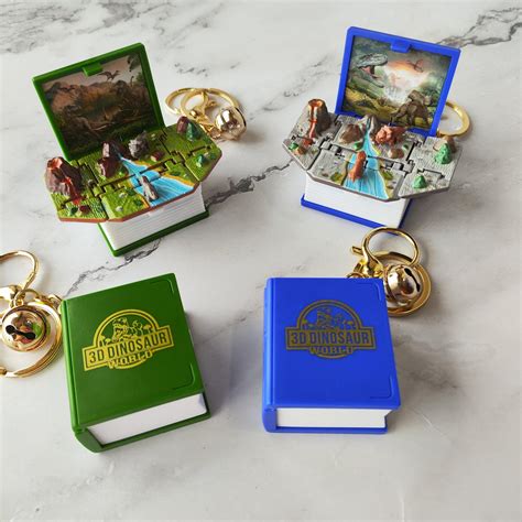 Jurassic Park 3D Diary Pop Up Keychain – Styletadka