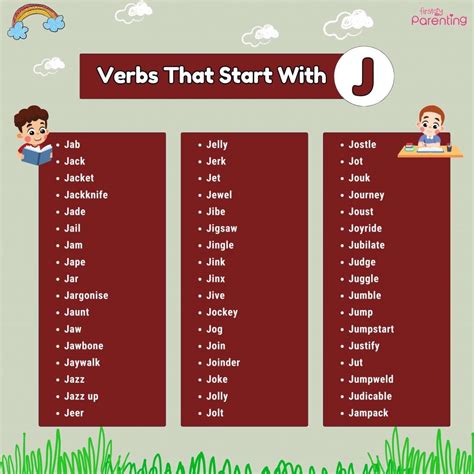 Verbs That Start With J in English (With Meanings & Examples)