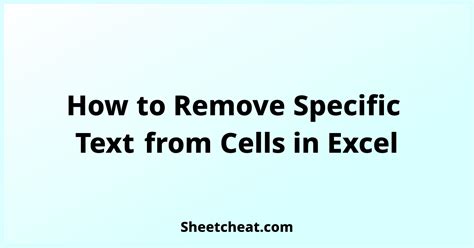 Image result for How to Remove From Excel Text