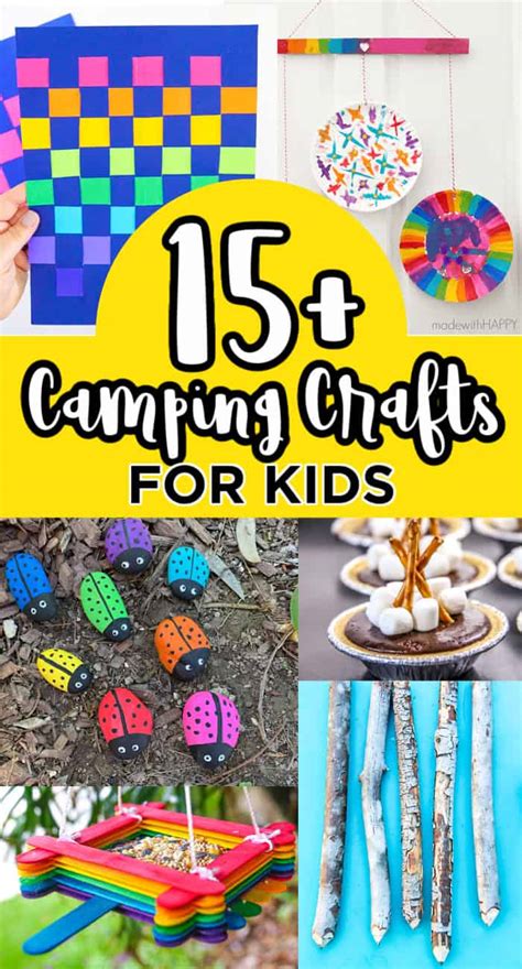 Kids Camping Crafts 的图像结果