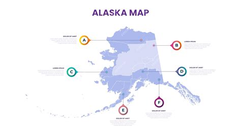A map of the alaska alaska infographic vector illustration with data ...