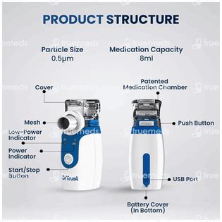 Dr Trust Portable Ultrasonic Mesh Nebulizer 1 - Uses, Side Effects ...