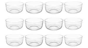 Buy HALO NATION® Borosilicate Toughened Glass Mixing Bowls Set of 12 ...