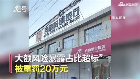沧州一村镇银行严重违规被罚20万 时任董事长被处警告_手机新浪网